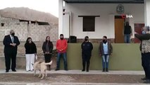 Arjantin'de konuşma yapan belediye başkanının üzerine köpek işedi