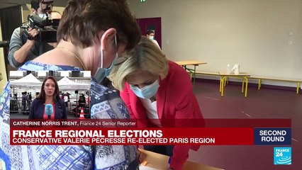 French conservative Valérie Pécresse re-elected in greater Paris region
