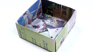 How To Make A Paper Box (Made Using Newspaper- Full Tutorial)