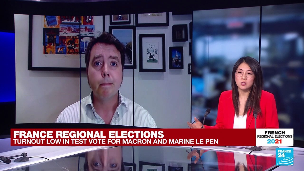 France regional elections: Turnout low in test vote for Macron and Le Pen