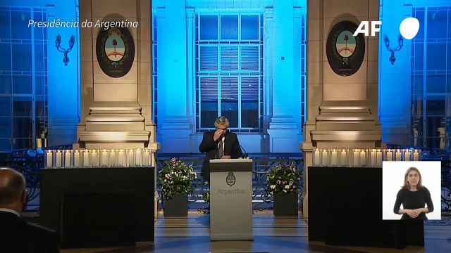 Homenagem às vítimas da covid na Argentina