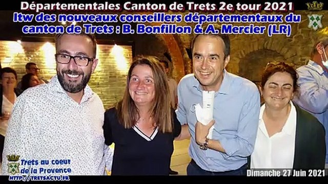 ITW departementales 2021 Canton de Trets 2e tour - Bonfillon Mercier - LR