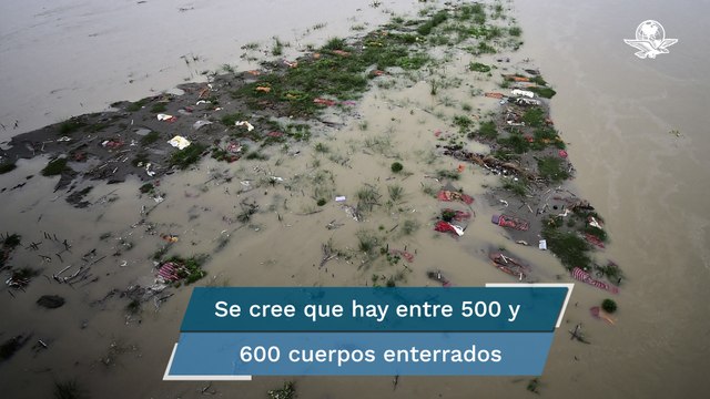 El Ganges deja al descubierto tumbas de muertos por Covid-19 en India