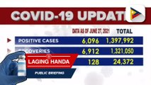 Pinakahuling datos ng COVID-19 cases sa bansa; DOH nakapagtala ng 6,096 na mga bagong kaso ng COVID-19
