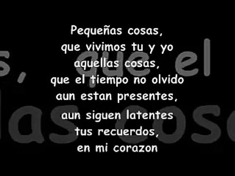 Pequeñas cosas - Willie González