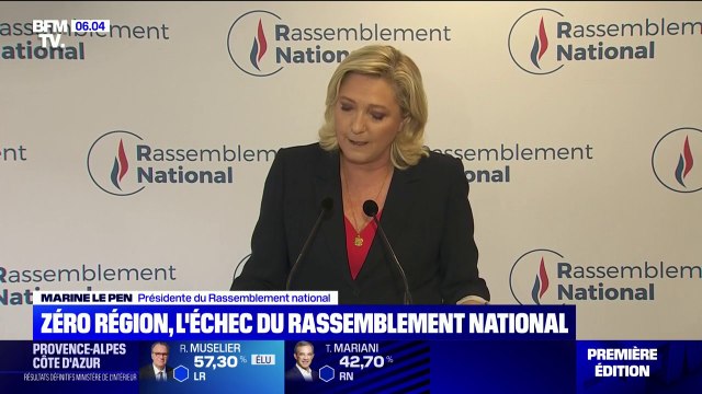 Régionales: le Rassemblement national ne remporte aucune région, un échec pour le parti