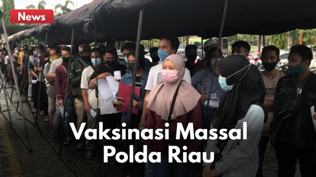 GELAR VAKSINASI MASSAL !! POLDA RIAU KERAHKAN 2.478 TENAGA VAKSINATOR !!