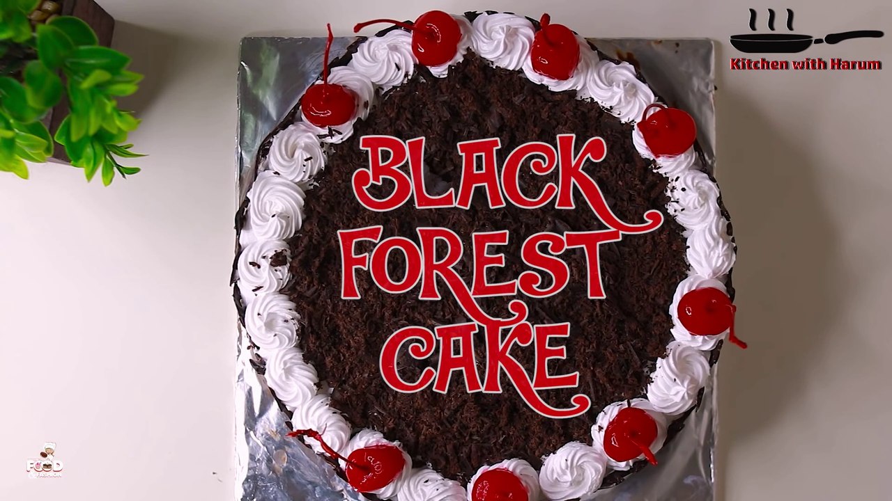 Black Forast birthday CakeBy Kitchen With Harum
