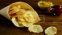 Deliciosas patatas chips ligeras en 10 minutos