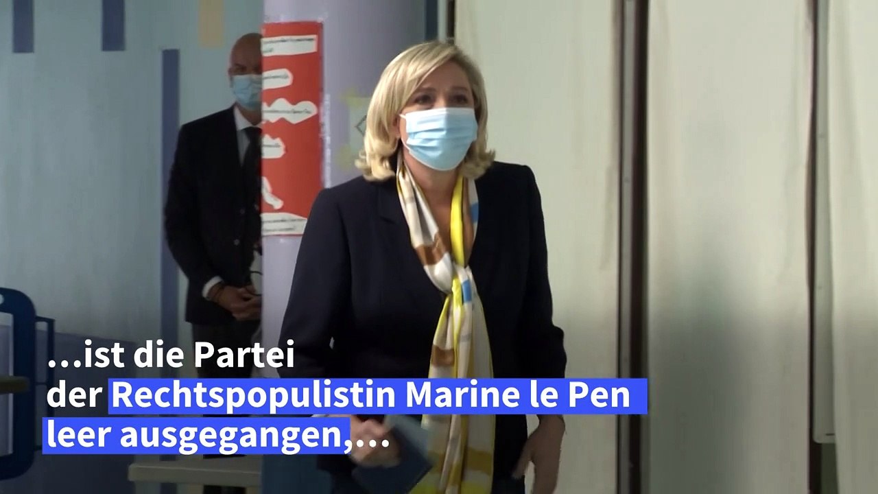 Le Pens und Macrons Parteien gehen bei Regionalwahlen in Frankreich leer aus