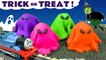 Spooky Trick Or Treat Play Doh Ghosts Halloween Toy Story Video for Kids with Thomas and Friends Trains and the Funny Funlings with Surprise Eggs Kinder Chocolate in this Family Friendly Full Episode English Toy Story from Toy Trains 4U