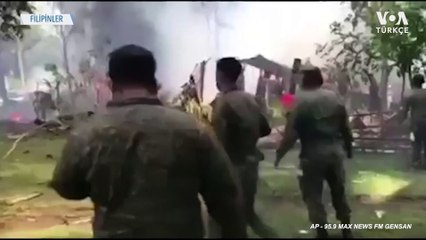 Filipinler’de Askeri Uçak Düştü