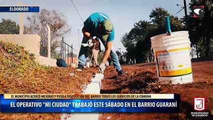 El operativo  "Mi Ciudad"  trabajó este sábado en el barrio Guaraní