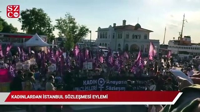 Kadınlardan İstanbul Sözleşmesi eylemi