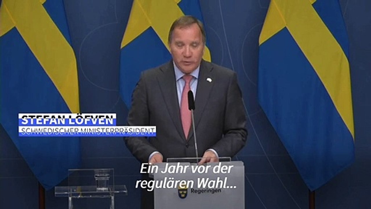 Schweden: Ministerpräsident Löfven tritt zurück