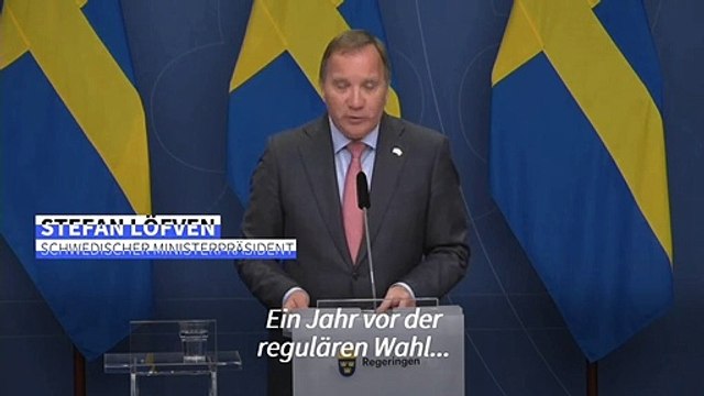 Schweden: Ministerpräsident Löfven tritt zurück