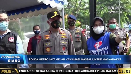 Vaksinasi Massal Dalam Rangka Hari Bhayangkara Ke-75 [REVISI]