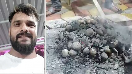 बेटे रिषभ के जन्मदिन पर ख़ेसारी लाल यादव की 'लिट्टी चोखा' पार्टी