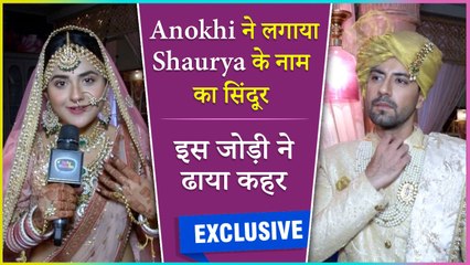 Shaurya And Anokhi Wedding Look | Exclusive Interview 