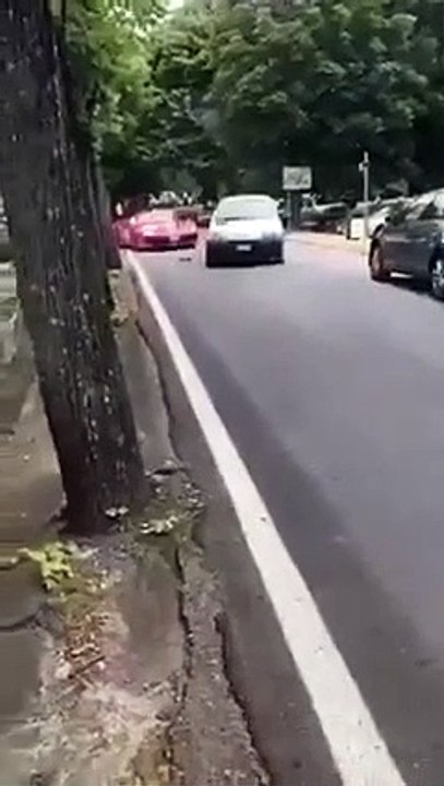 Le conducteur d'une Twingo coupe la route à une voiture : pas de chance, c'est une Ferrari !