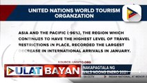 Asia-Pacific Region, nakapagtala ng pinakamababang int'l arrivals noong Enero 2021