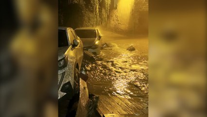 Download Video: De violents orages provoquent une coulée de boue dans le Puy-de-Dôme