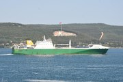 İNGİLTERE DEVLETİNE AİT GEMİ ÇANAKKALE BOĞAZI'NDAN GEÇTİ
