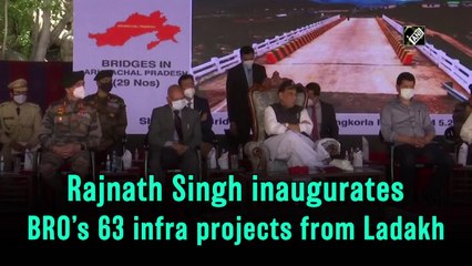 Rajnath Singh inaugurate BRO’s 63 infra projects from Ladakh
