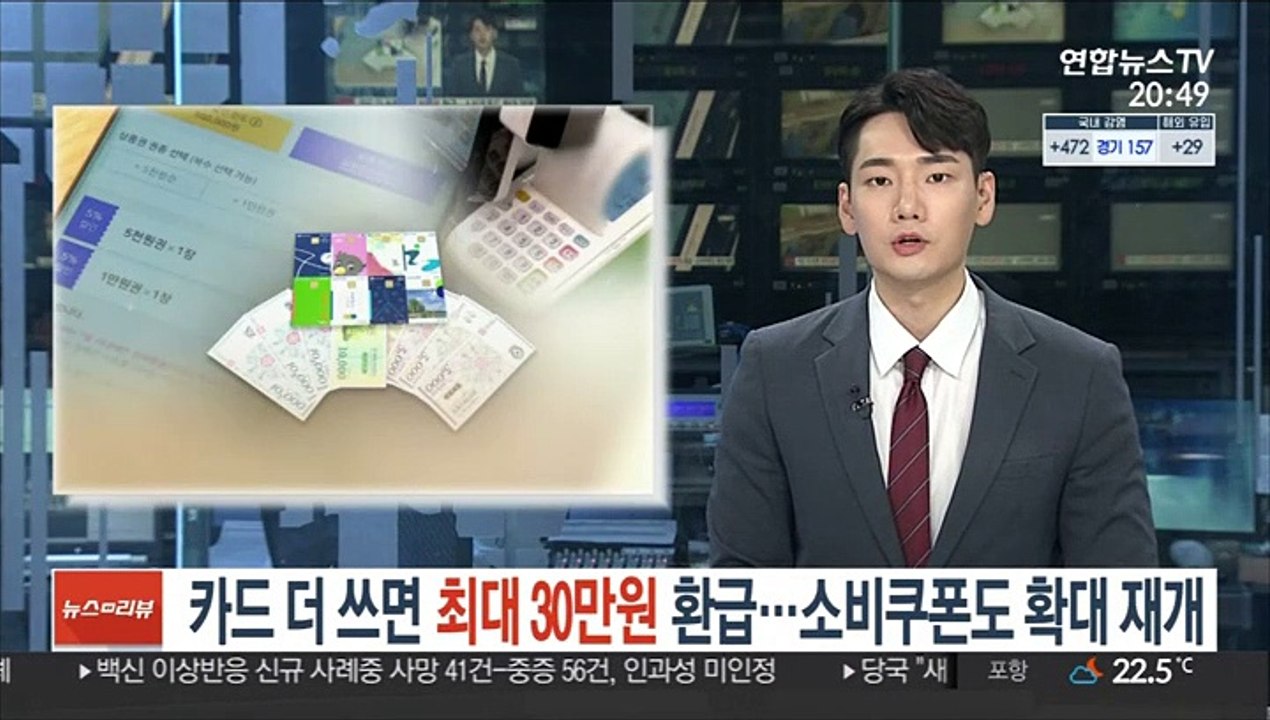 카드 더 쓰면 최대 30만원 환급…소비쿠폰도 확대 재개