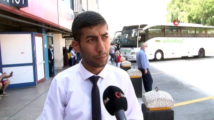 Otogarda bayram yoğunluğu başladı