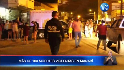 Nuevo sicariato en Manabí: se registran más de 100 muertes violentas