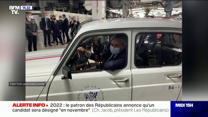 Xavier Bertrand s'affiche au volant d'une 4L siglée "Présidence de la République"