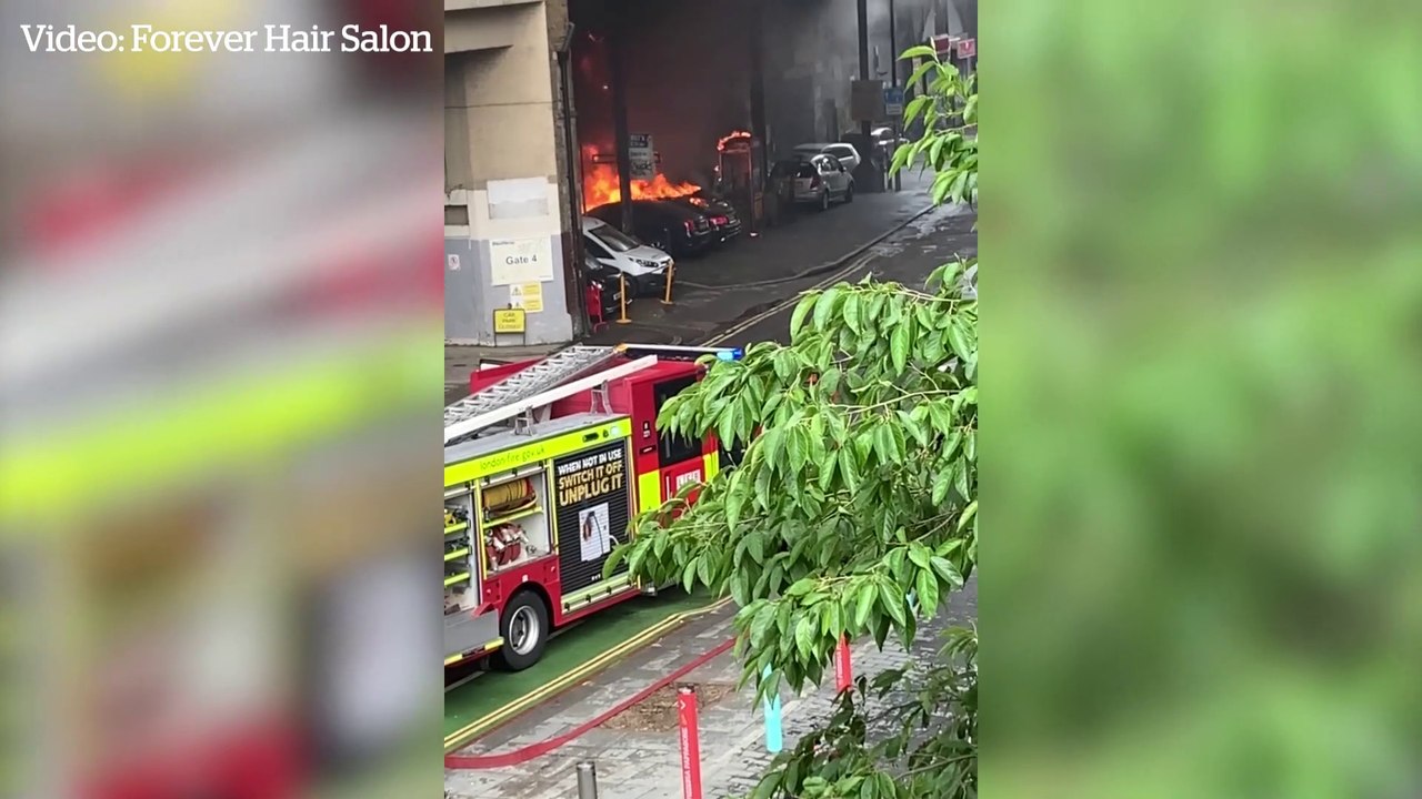 Fire breaks out under Elephant and Castle train station in South London