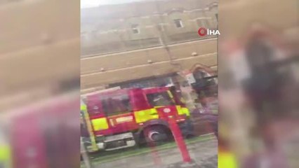 Londra'da tren istasyonunda korkutan yangın