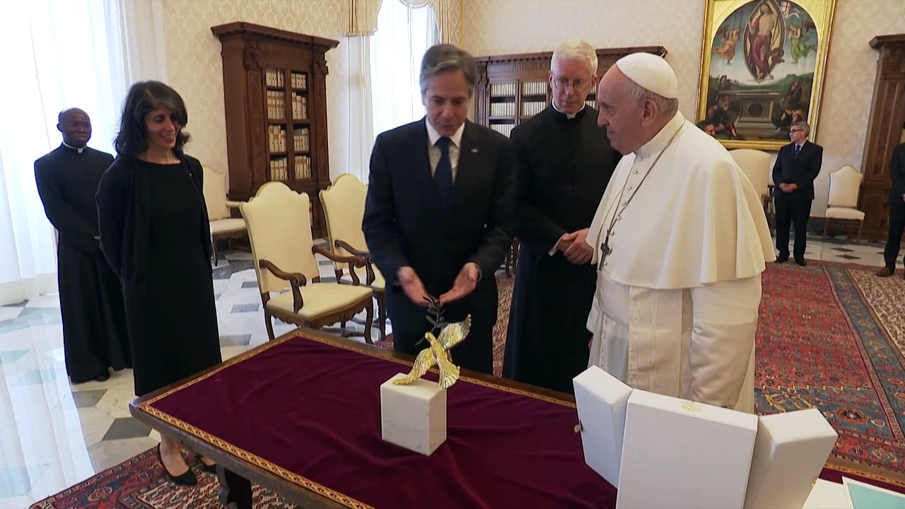 Papa recebe Anthony Blinken