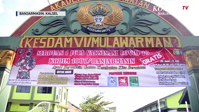 Target Serbuan Vaksinasi Lebih Luas, Dandim Banjarmasin Optimistis Herd Immunity Akan Terbentuk