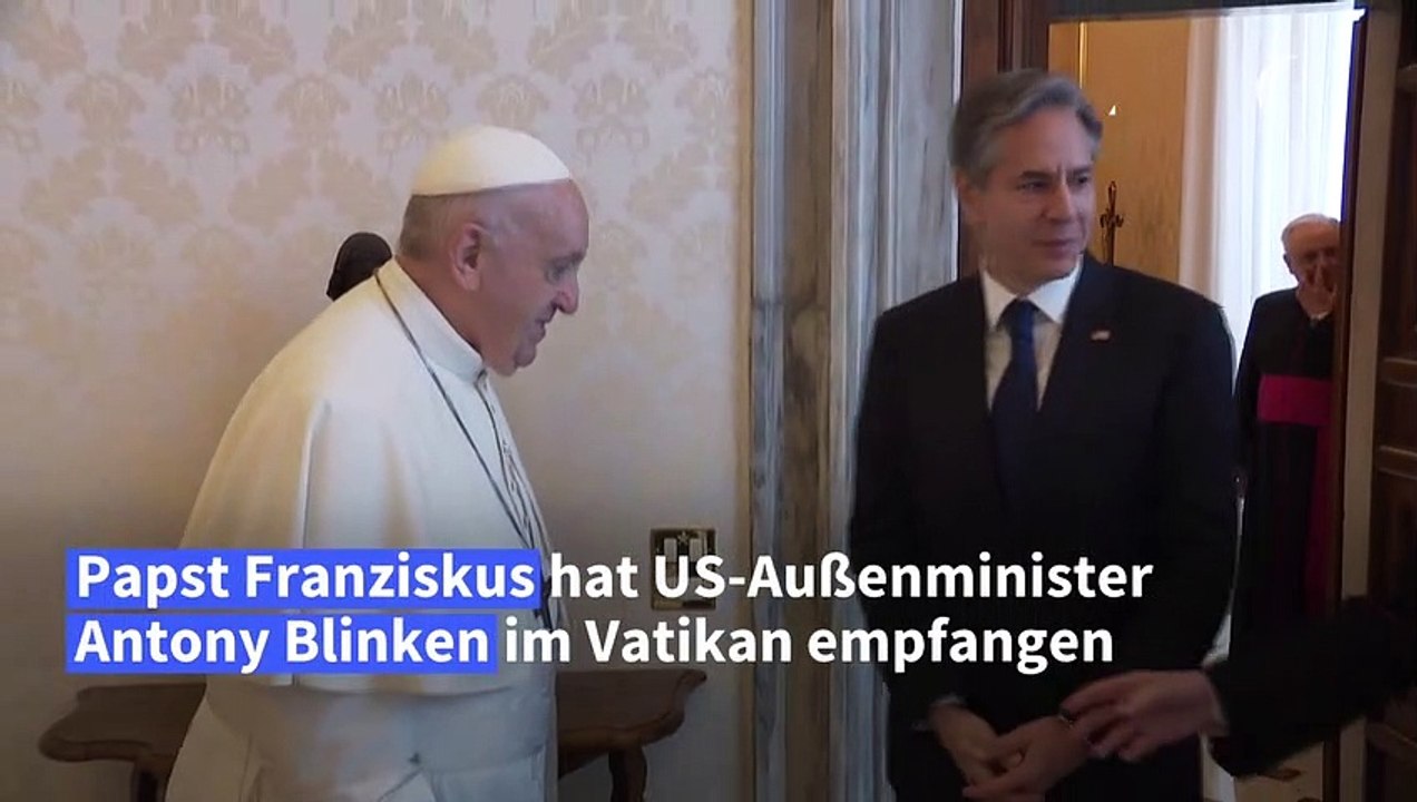 Papst empfängt US-Außenminister Blinken