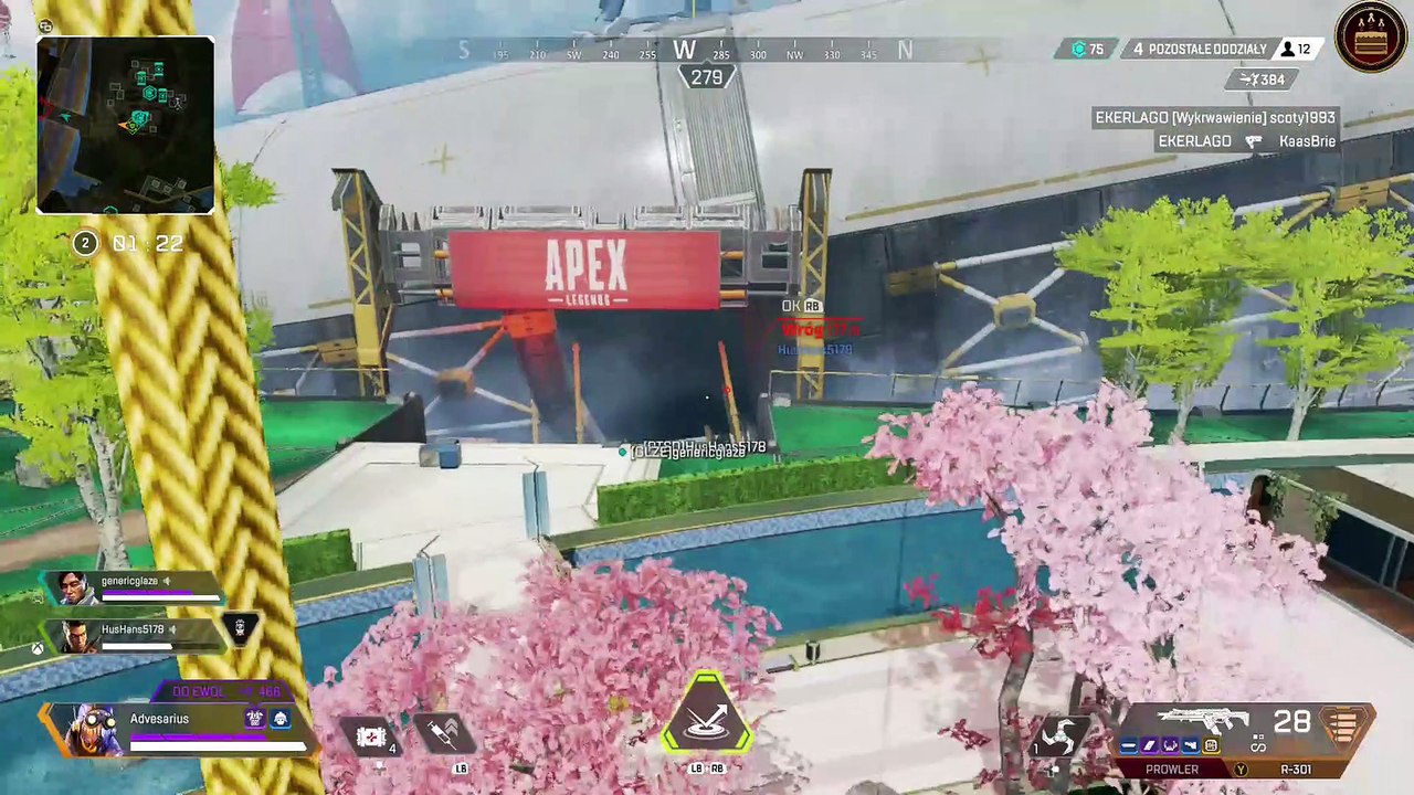 Apex Legends - armed landing behind enemy lines, Octane Season 8 Gameplay