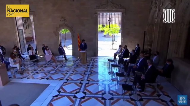 Discurs Puigneró en la benvinguda dels presos polítics