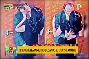 ¡Escándalo! Ministro de Salud es fotografiado besándose con su amante