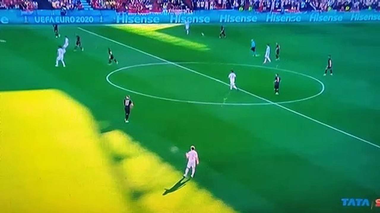 Croatia goal vs Spain Spain funny own goal Euro 2020 Croatia 1-0 Spain (1)