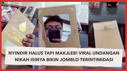 Nyindir Halus tapi Makjleb! Viral Undangan Nikah Isinya Bikin Jomblo Terintimidasi