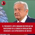 El presidente  reiteró que no participará en la consulta popular para enjuiciar a los expresidentes