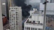 Incêndio no sul de Londres interrompe trânsito ferroviário