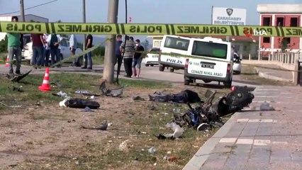 (BURSA Otomobil ile motosiklet kafa kafaya çarpıştı: 1 ölü