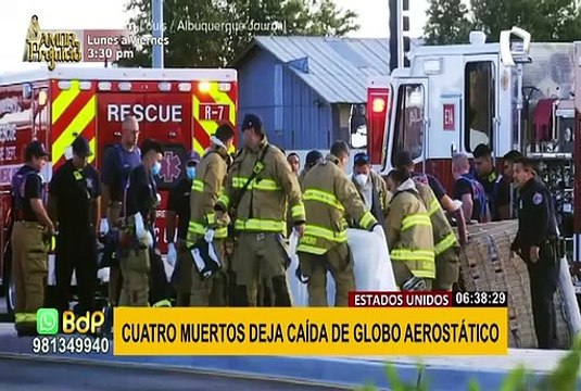 EEUU: globo aerostático se incendia al chocar con cables de alta tensión