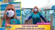 Susy Díaz recibe primera dosis contra la covid-19 y recomienda la “dieta de la vacuna”