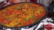 Cooking Six Large Spanish Paella. Fish, Chicken, Chorizo and that's only the tip of the iceberg - London Street Food