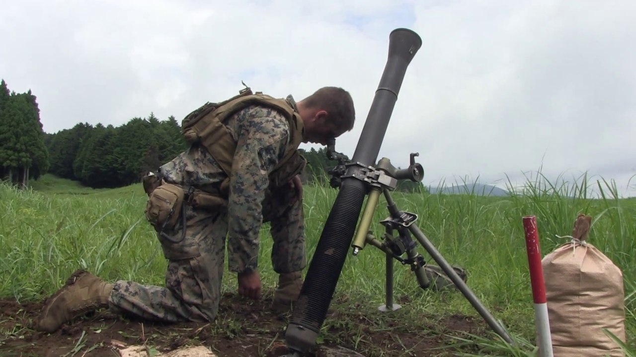US Military News • U.S. Marines Fire Mortars • Camp Fuji, Japan, June 22-23, 2021
