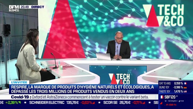 Justine Hutteau (Respire) : Respire, la marque de produits d'hygiène naturels et écologiques, a dépassé les trois millions de produits vendus en deux ans - 28/06